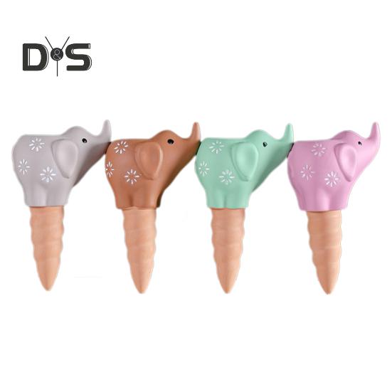 

4 шт. Самополивающиеся шипы в форме слона, терракотовые шары для полива растений, вставной горшок для полива растений для использования в помещении и на открытом воздухе 4pcs