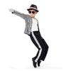 Kids Glitter Sequins Performance Costume Set - Jacket and Accessories Outfit for Dance Stage Show Halloween Birthday Boys Girls