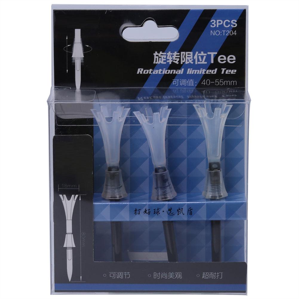 

3 PcsLot T204 Golf Rotational Limited Golf Tees Adjustable Golf Tees