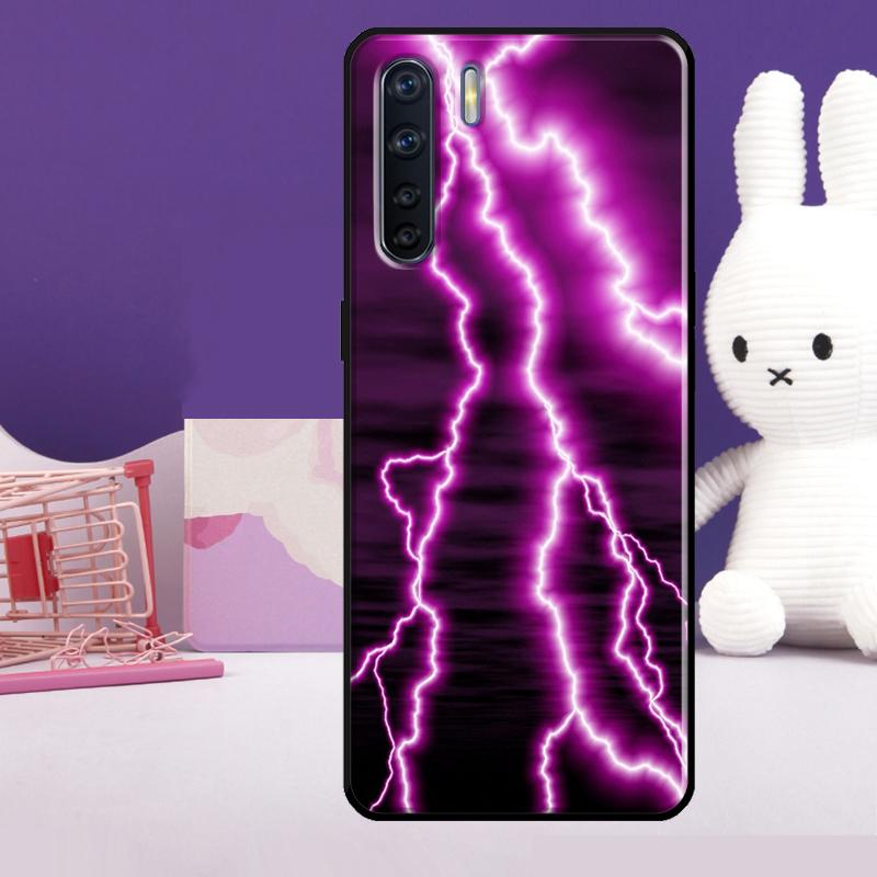 Sky Lightning Style Case For Oppo A54 A74 A94 A80 A60 A40 A18 A38 A58 A78 A98 A96 A76 A16 A15 A17 A57 A77 A5 Pro