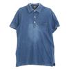 RRL Indigo Cotton Polo Shirt tops M IndigoUsed