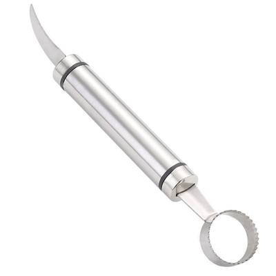 Practical Durable Kitchen Gadgets Curved Blade Sharp Edge Citrus Peeler for Kitchen Fruit Peeler