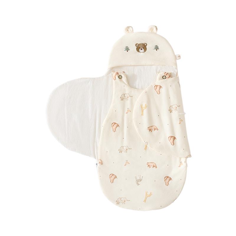 Newborn Anti-Startle Swaddle: Thin Cotton Zipper Blanket, Anti-Kick Quilt for Spring/Autumn.