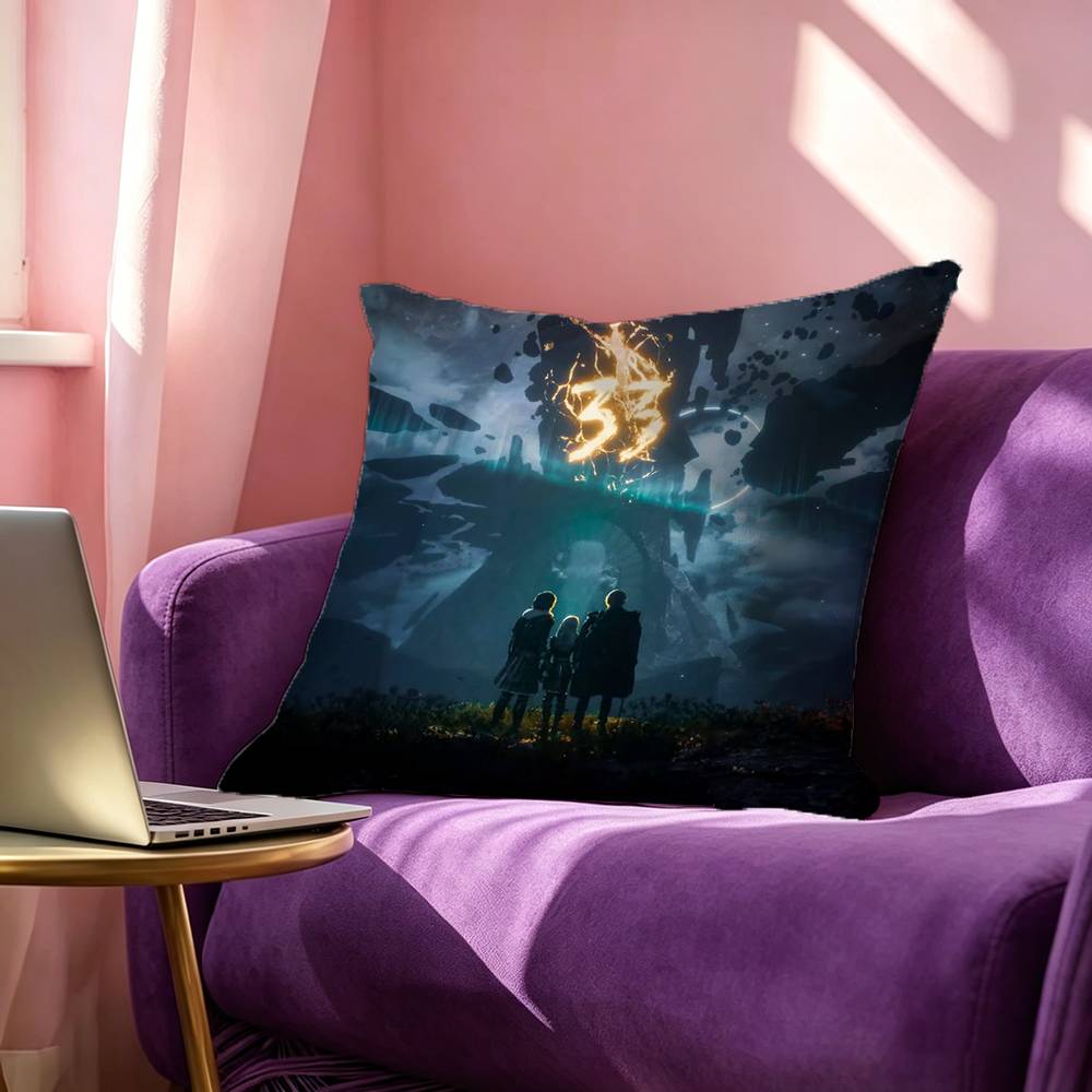 Game EExpedition K Square DoubleSided printed Pillow Case Bedroom Bedside Pillow Sofa Cushion Cover