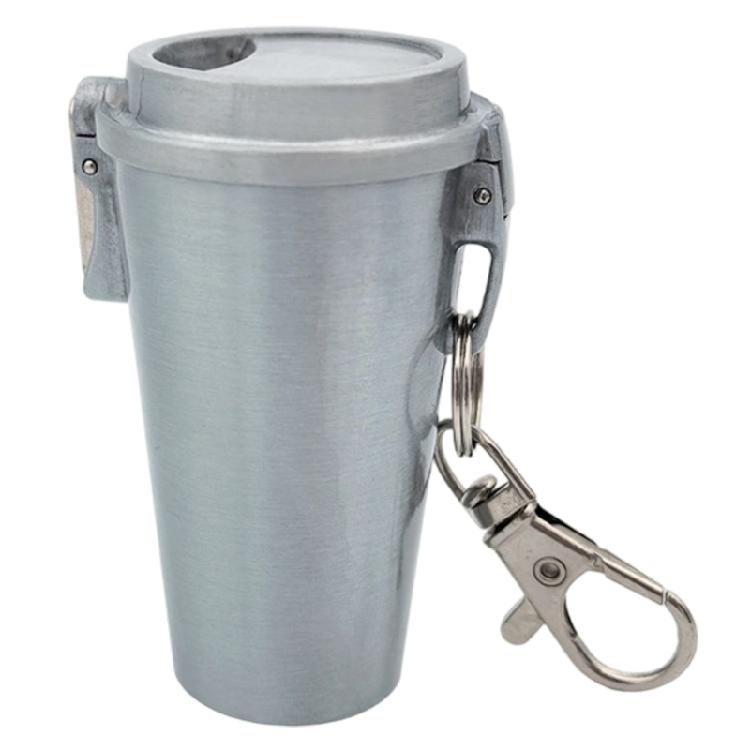 Portable Ashtray with Keychain Sealed To Contain Odor Perfect For Hiking Trip Camping Travel Use