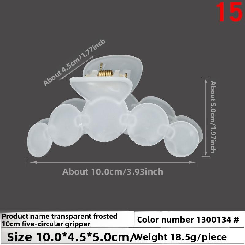 

Заколки для волос из кремового клея ручной работы Большие Средние и Маленькие Матовые Заколки Заколки-крабы для Затылка 11603#