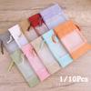 1/10PCS Cotton Linen Gift Drawstring Bags Washable Burlap Gift Bags  For Jewelry Storage