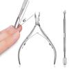 Cuticle Trimmer with Cuticle Pusher - Cuticle Remover Cuticle Nipper Professional Stainless Steel Cuticle Cutter Clipper Durable