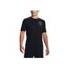 Under Armour Decode The Game American Vintage Pattern Printed Sports Short Sleeve T-Shirt Men Tops Black 1367868-001