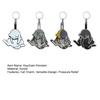 4Pcs Prank Cat Keychain Pendant Anxiety Relief Rotating Ball Keyring Miniature Bearing Key Chain Backpack Accessory