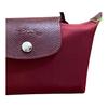 Longchamp Le Pliage Green Handle Leather Trim Nylon Dumpling Tote Bag Regular Women Tote Bags Pomegranate-Red 34175919P98