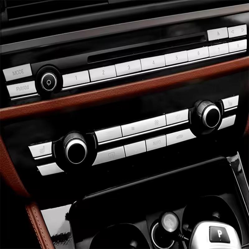 For BMW 5 6 7 Series 5GT F10 F11 F06 F07 F12 F01 F02 Heater Climate Air Conditioning Control Panel Button Cover Automotive Parts