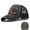 Pălărie de vară Yellowstone Dutton Ranch Pălărie de baseball cu coadă de cal încrucișată Pălărie de protecție solară brodată de exterior cu aspect uzat Pălărie de culoare solidă