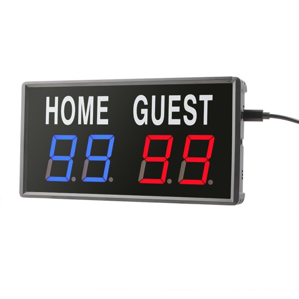 Wireless LED Digital Scoreboard 4-Digit Mini Electric Scoreboard Basketball