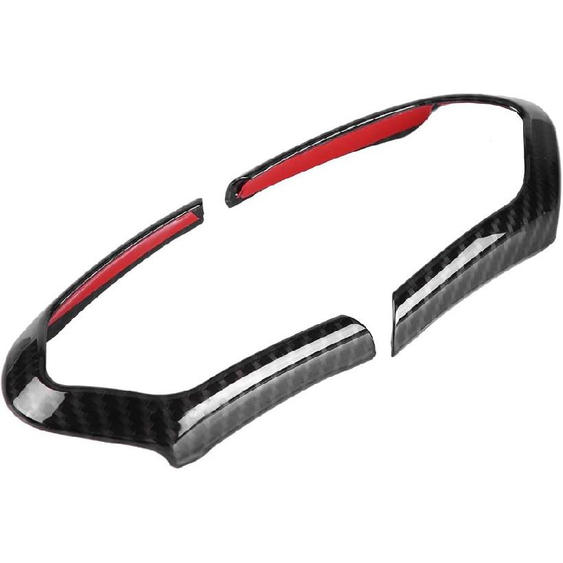 2 Stück Lenkradverkleidung, Auto-Panel-Rahmenverkleidung Kohlefaser-Abdeckung für F20 F22 F30 F F10 F06 F15 F16