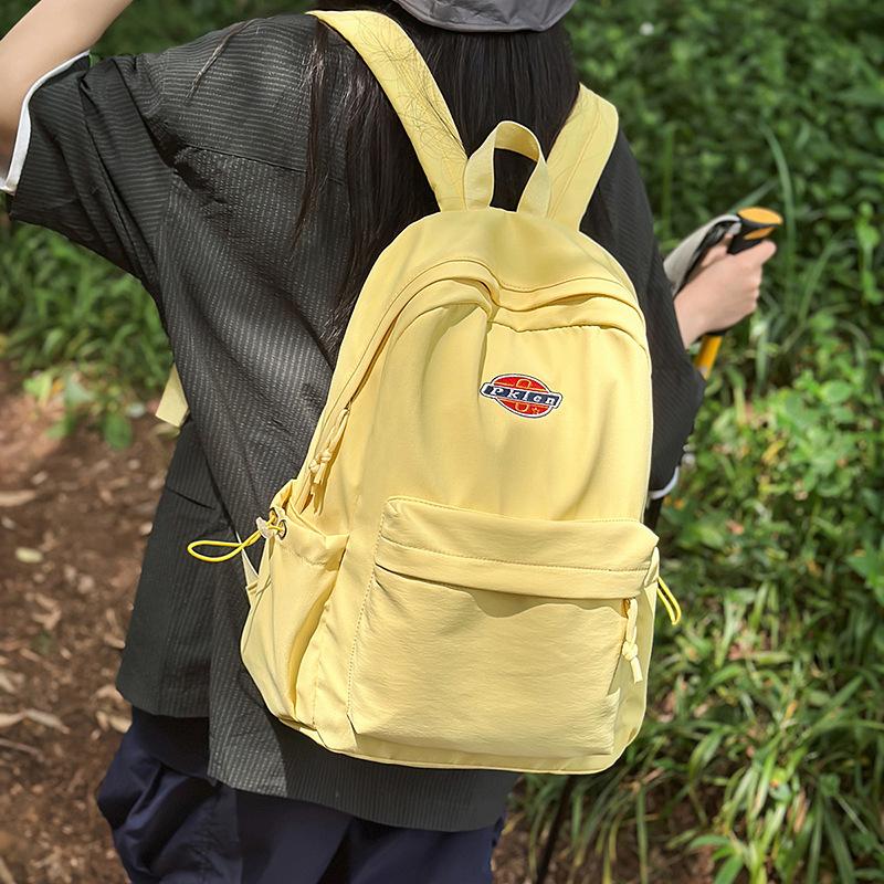 Backpack New large-capacity backpack Junior high school student high-value schoolbag Anti-theft simple student schoolbag