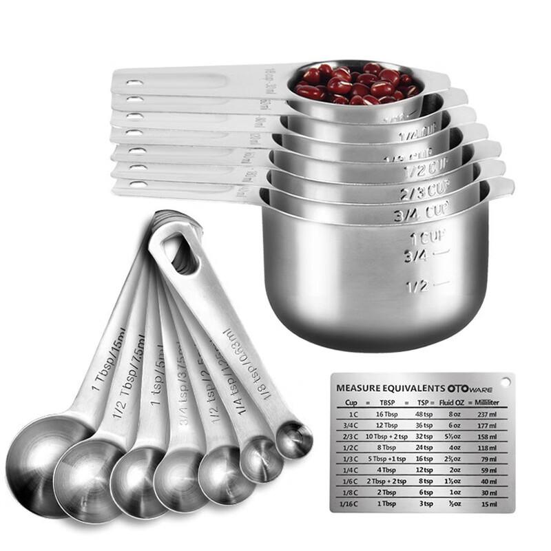 ZISIZ 304 Stainless Steel Baking Measuring Set