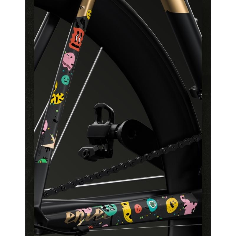 Road Bike Protective Film Removable Sticker Bicycles Chain Guard Frame Cover Front Fork Decals Sticker Protections Tape