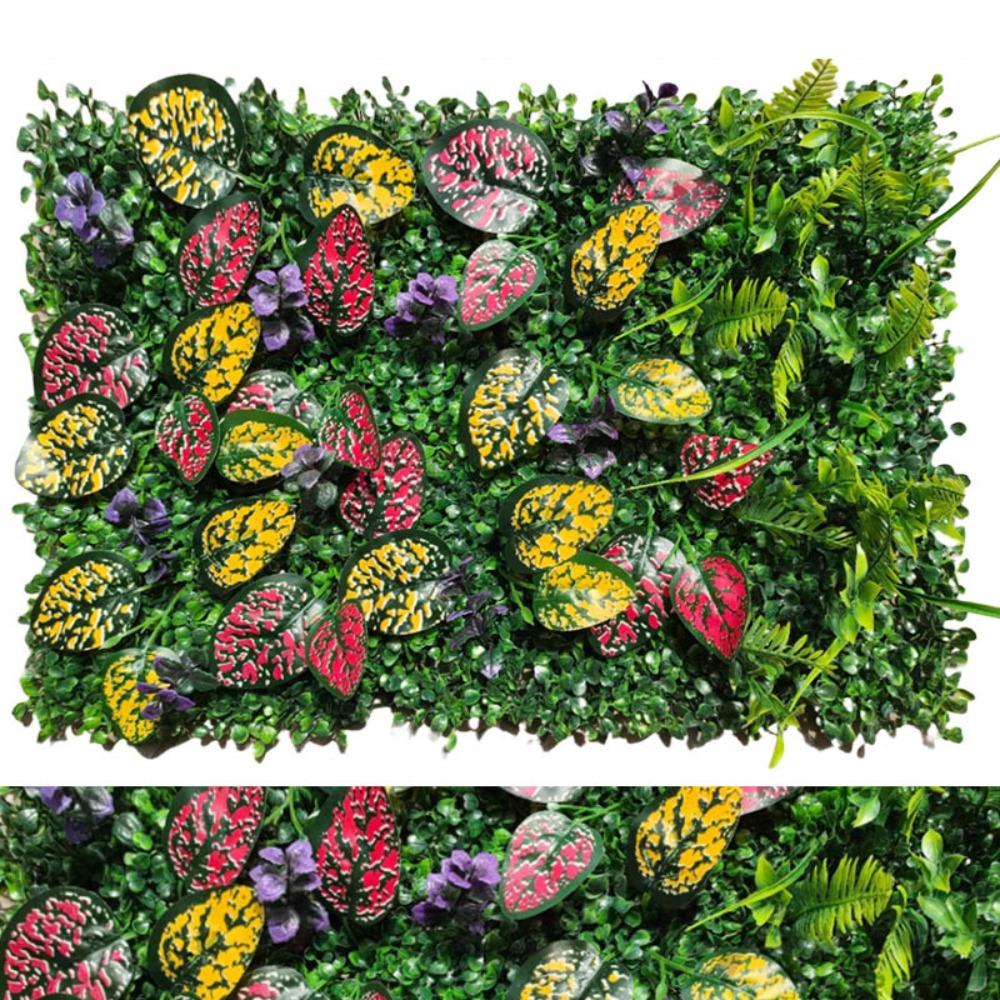 Flower Artificial Eucalyptus Carpet 60*40cm Artificial Fern Grass  Privacy Screen