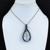 Owyhee Opal Pendant, 999 Copper Wire Wrapped Jewelry, Gemstone Pendant, Gift For Her Handmade Dainty Jewelry