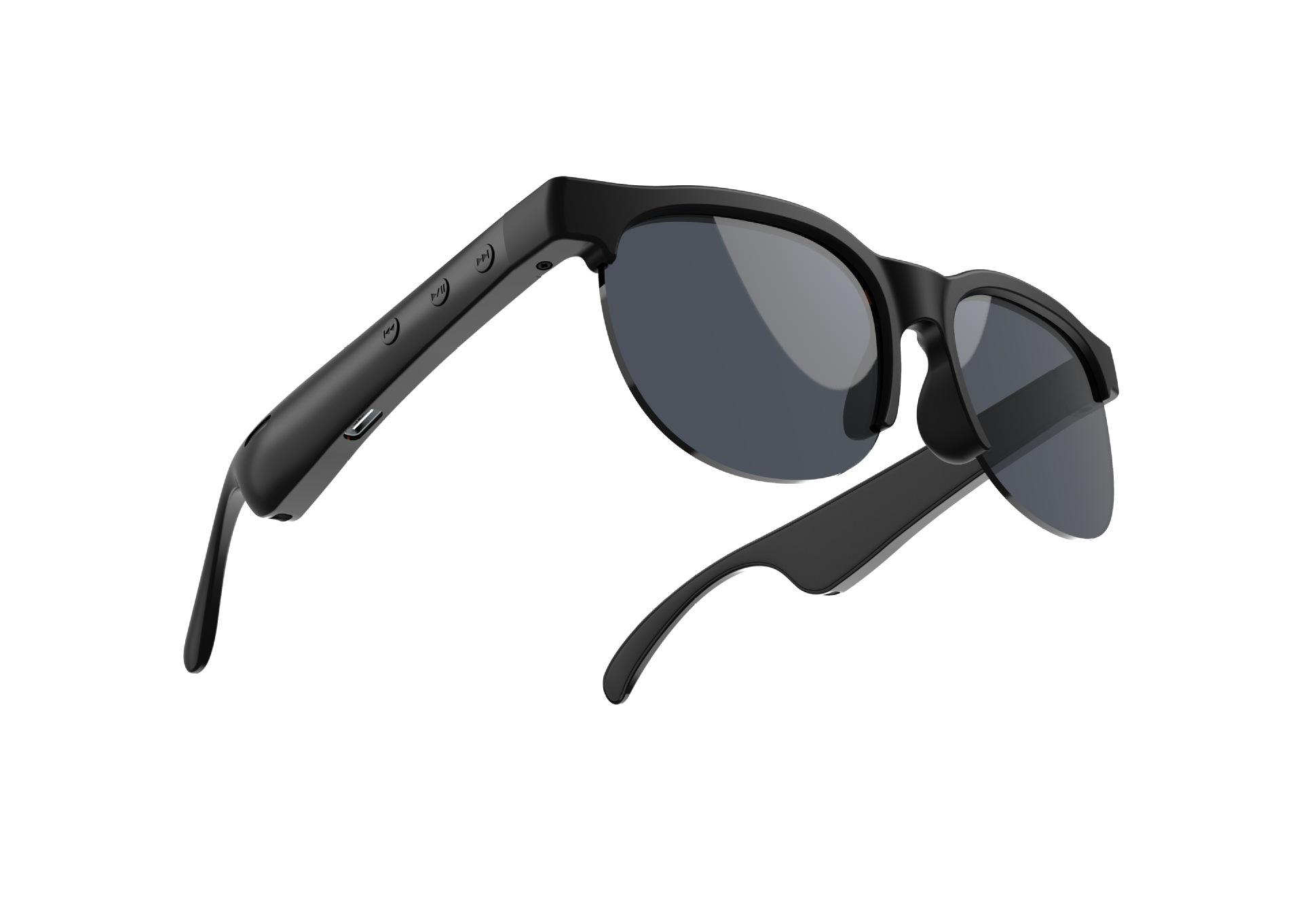 

MG100 Smart Glasses with BT5.3, AI, and Long Battery for Outdoor Sports and Music чорний