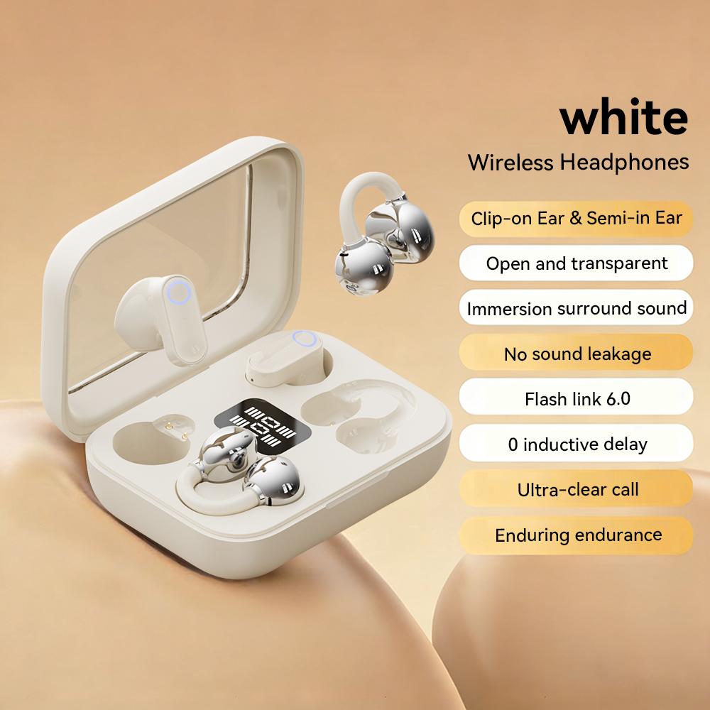 

Twin Earphone Open In-ear Type HIFI Bass 2in1 Low-Latency Game Headset High-definition Electric Quantity Digital Display Earplug