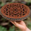 Ocean Drum Ethnic Percussion Instrument Onomatopoeic Music Portable Hand Drum Instrument Water Sound Birch Wooden Drum