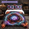 Borussia Dortmund Pattern 3 Pieces Bedding Set Soft Microfiber Duvet Cover with Pillow Cases for Bedroom