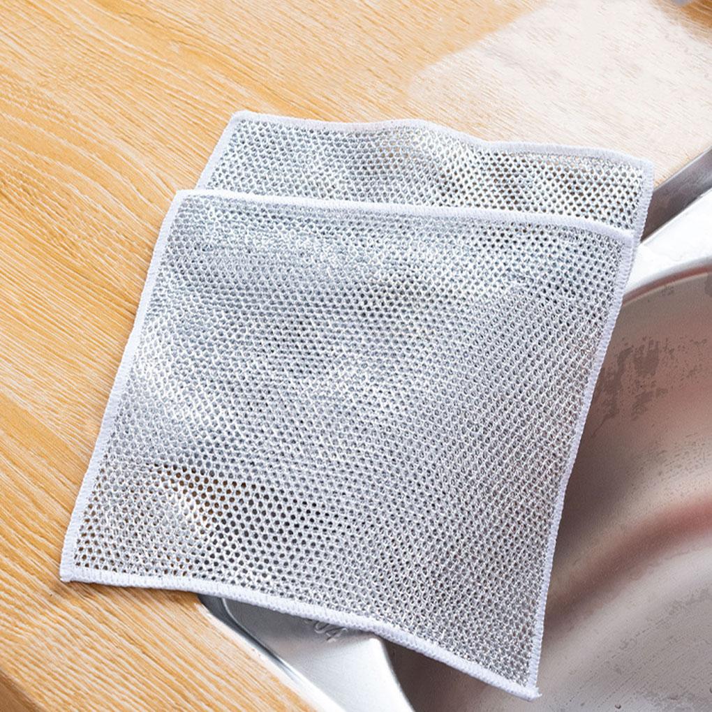 WUISOLQP 10pieces Household Cleaning Rag Quick-Drying and Multi-Purpose Durable Fiber Kitchen Cleaning Tools Rag Dishwashing Rag