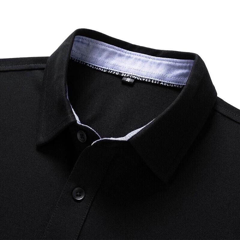 Sevenwolves Men's Summer Antibacterial Business Casual Polo T-Shirt