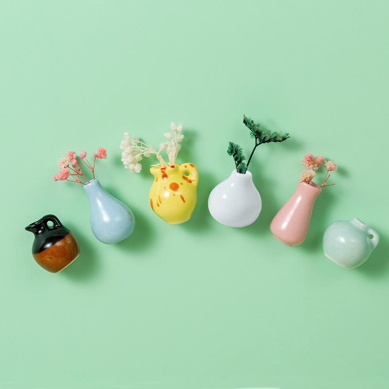 Chinese Style 3D Magnetic Ceramic Refrigerator Ornament
