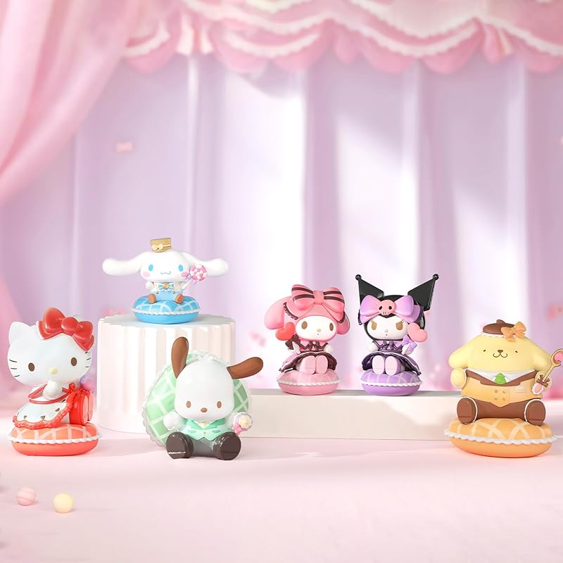 TOP TOY Sanrio Characters - Sweet Candy Series [1 Piece] Gachapon Blind Box Figure Soft Vinyl PVC Premium Toy Birthday Gift Cinnamoroll for Character
