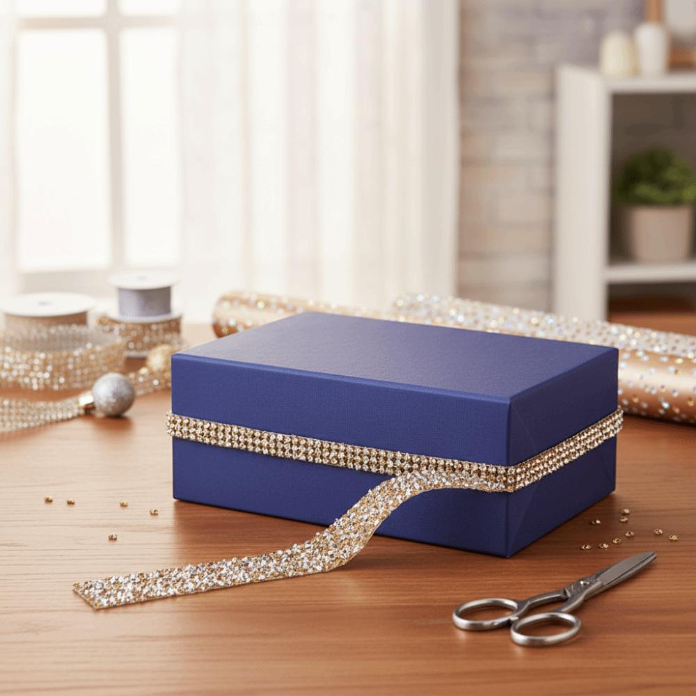 1pcs Multi-Function Rhinestone Ribbon Beaded Trim Crystal Rhinestone Ribbon  Arts Crafts кристально-желтый