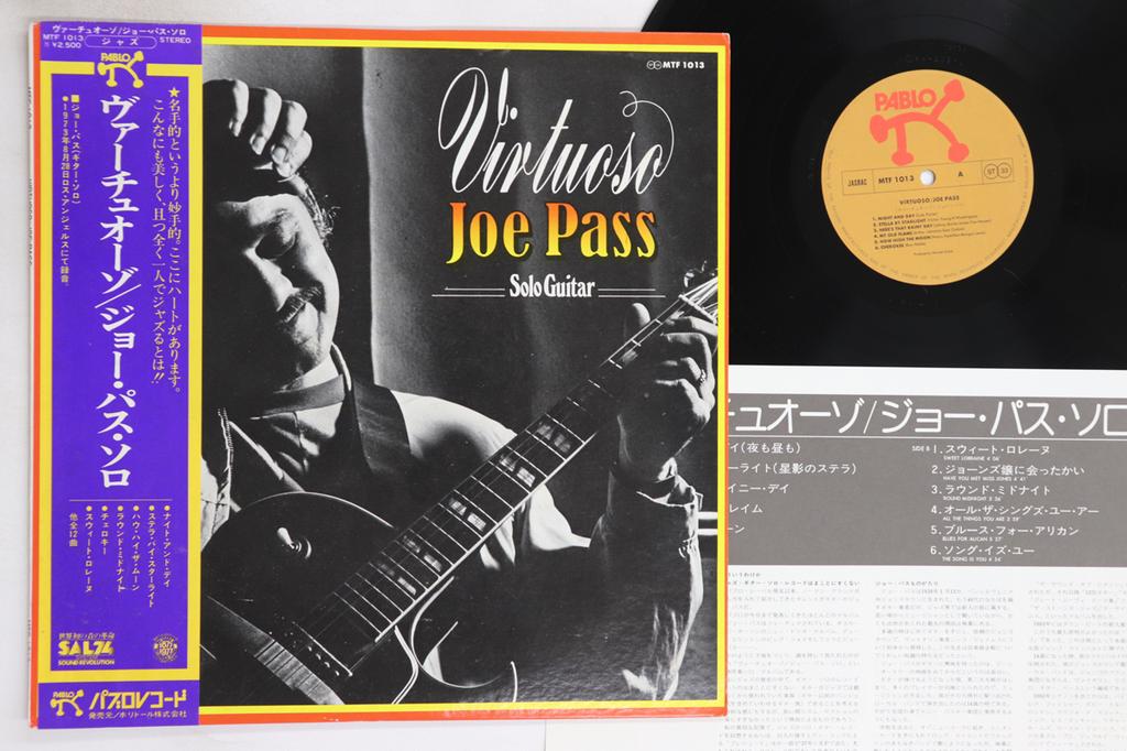 LP Record JOE PASS - Virtuoso MTF1013 PABLO 1974 Japan Obi Jazz Used
