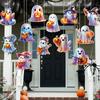 12pcs Cartoon Ghost Hanging Ornaments Funny Halloween Background Ornaments  Kids Toy Gifts