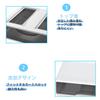 Wallfire Storage Set of A4 Document Storage Cases with with Stationery and Envelope Office Desk Tabletop Small Item White Cases, 4, Drawers,