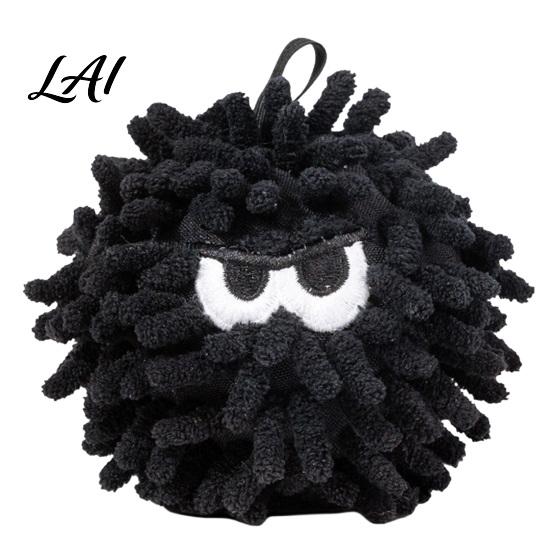 Cartoon Dog Toy Squeaky Mop Ball Toy Plush Chew for Teeth Cleaning Soft For Dogs Self-Play Boredom Relief Interactive Pet Small Medium Teething
