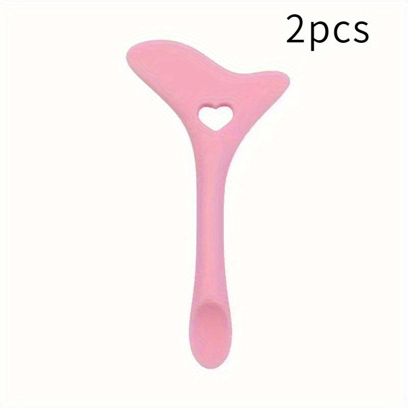 

2 шт.[Многоразовый трафарет для подводки] Многофункциональный силиконовый трафарет для подводки| Легко очищается, Защита от туши, Направляющая для подводки, Подходит для макияжа 2pcs розовый