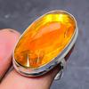 Citrine Gemstone 925 Sterling Silver Jewelry Ring Size 8