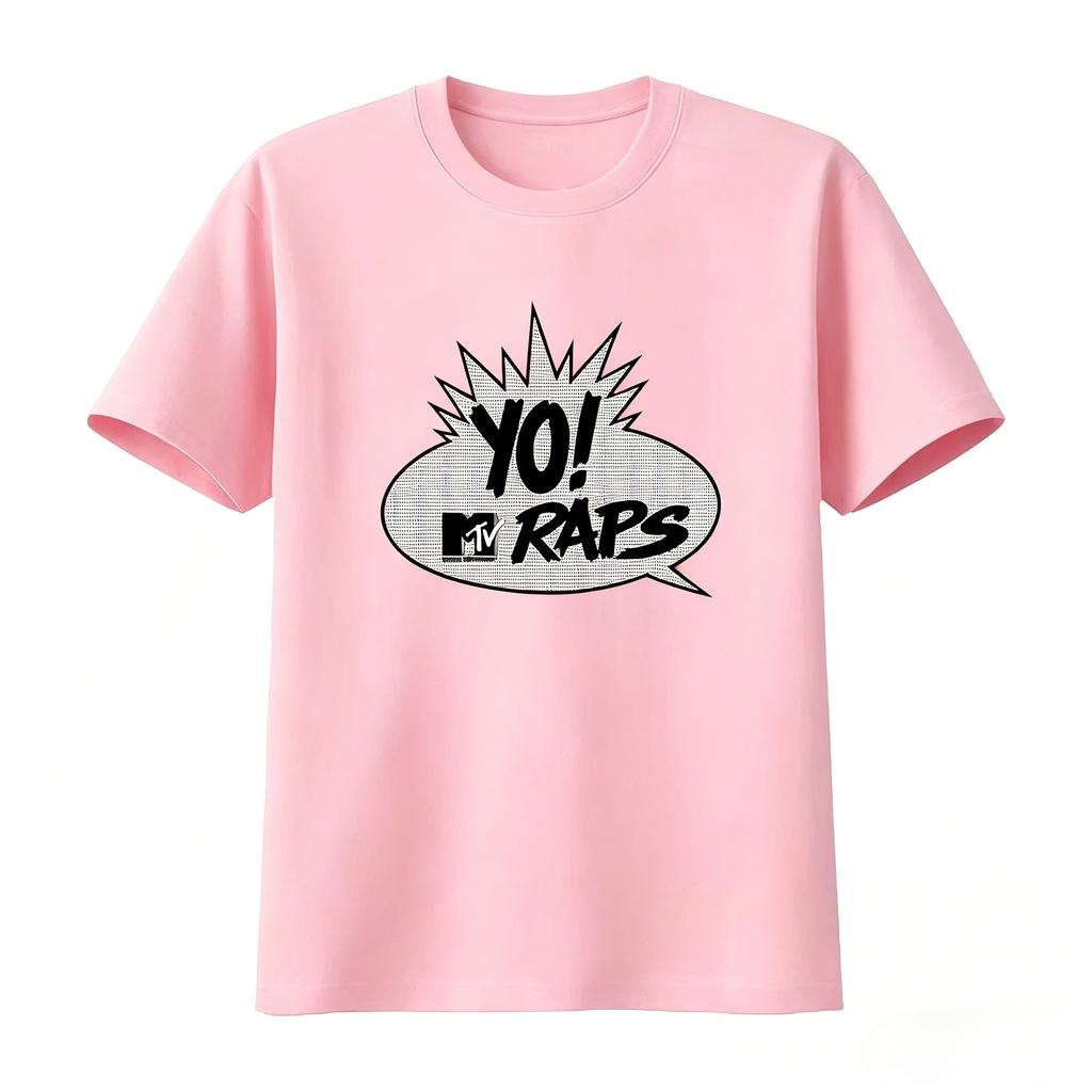 Mtv Yo Raps Tv Print T Shirt Hip Hop Style for Unisexs Clothing Womens Clothing Stylish Casual Fashion 2026 Summer New T Shirt