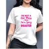 Hot Mess To Spicy Disaster: Bold & Edgy Women's T-Shirt - Perfect for Gifting, Family, Office, or Team Building!