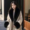 Detachable Collar Cuffs Set Soft Touch Neck Warmer Versatile Faux Fur Scarf Shawl  Evening Date