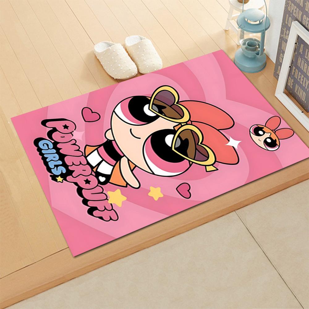 Powerpuff Girls Adventure rug for living rooms, bedrooms, home décor, and as gifts.