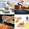 Küche Edelstahl Olivenöl Sprühflasche Pumpe Öl Topf Grill Auslaufsicher