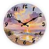 High-Quality Sunset High-Quality Gradient High-Quality Wooden High-Quality Wall High-Quality Clock, 10-16Inch High-Quality Silent High-Quality Wall