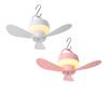 USB Rechargeable Ceiling Fan Light Silent Operation Ceiling Lamp Hanging Fan Light  Camping Tent