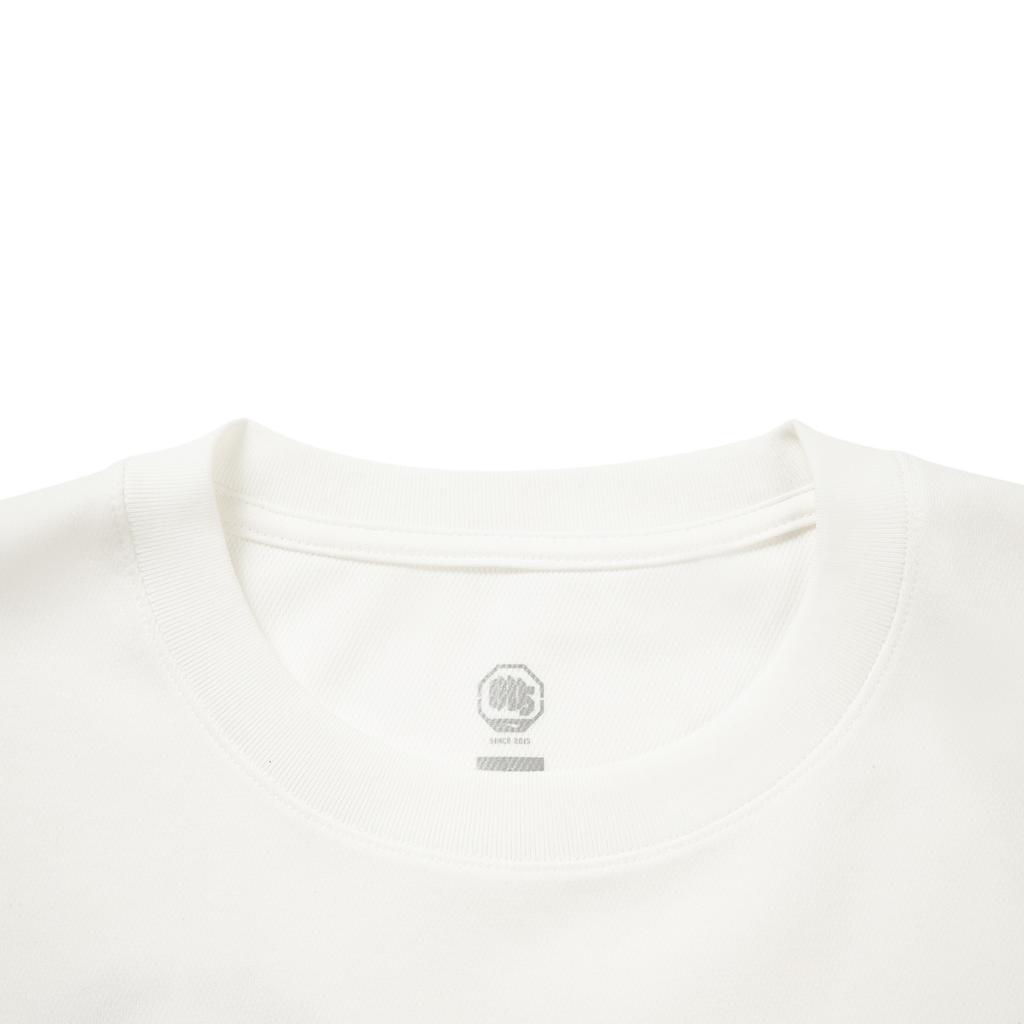 Li Ning Anti-Five Series Casual Simple Round Neck Pullover Printed Letter Loose Fashion Versatile Short Sleeve T-Shirt Men T-Shirt Off-White AHSVD13-1