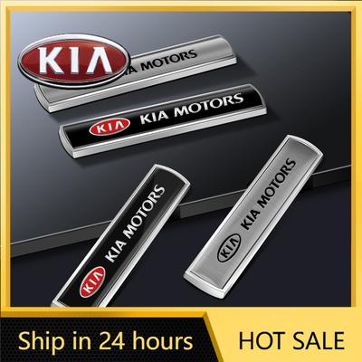 2026 Hot Car Sticker 1Pcs Car Metal Emblem Car Fender Side Tail Body Stickers For Kia Sportage 3 Rio K2 Ceed Carnival Picanto So