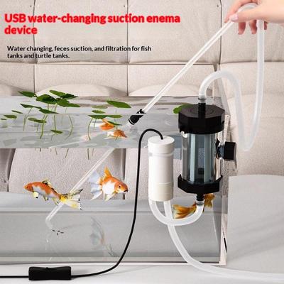 1 Set Usb Powered Low Noise Aquarium Pump Portable 280Gph Aquarium Water Changer Fish Tank Cleaning For Aquarium