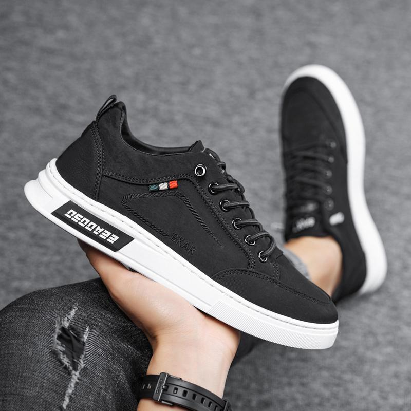 Męskie antypoślizgowe i odporne na zużycie, jednokolorowe, modne, codzienne buty sportowe, buty męskie, buty do chodzenia po desce